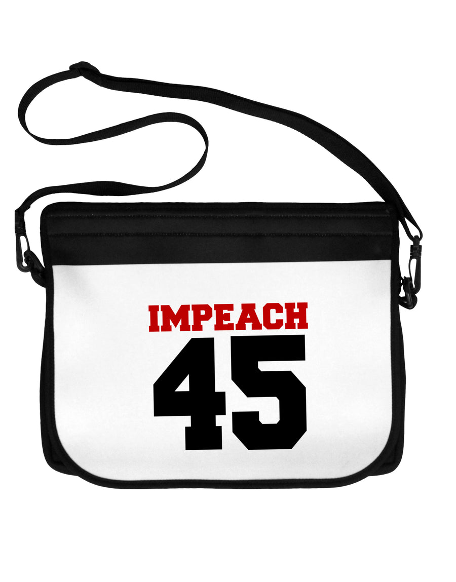 Impeach 45 Neoprene Laptop Shoulder Bag by TooLoud-TooLoud-Black-White-15 Inches-Davson Sales