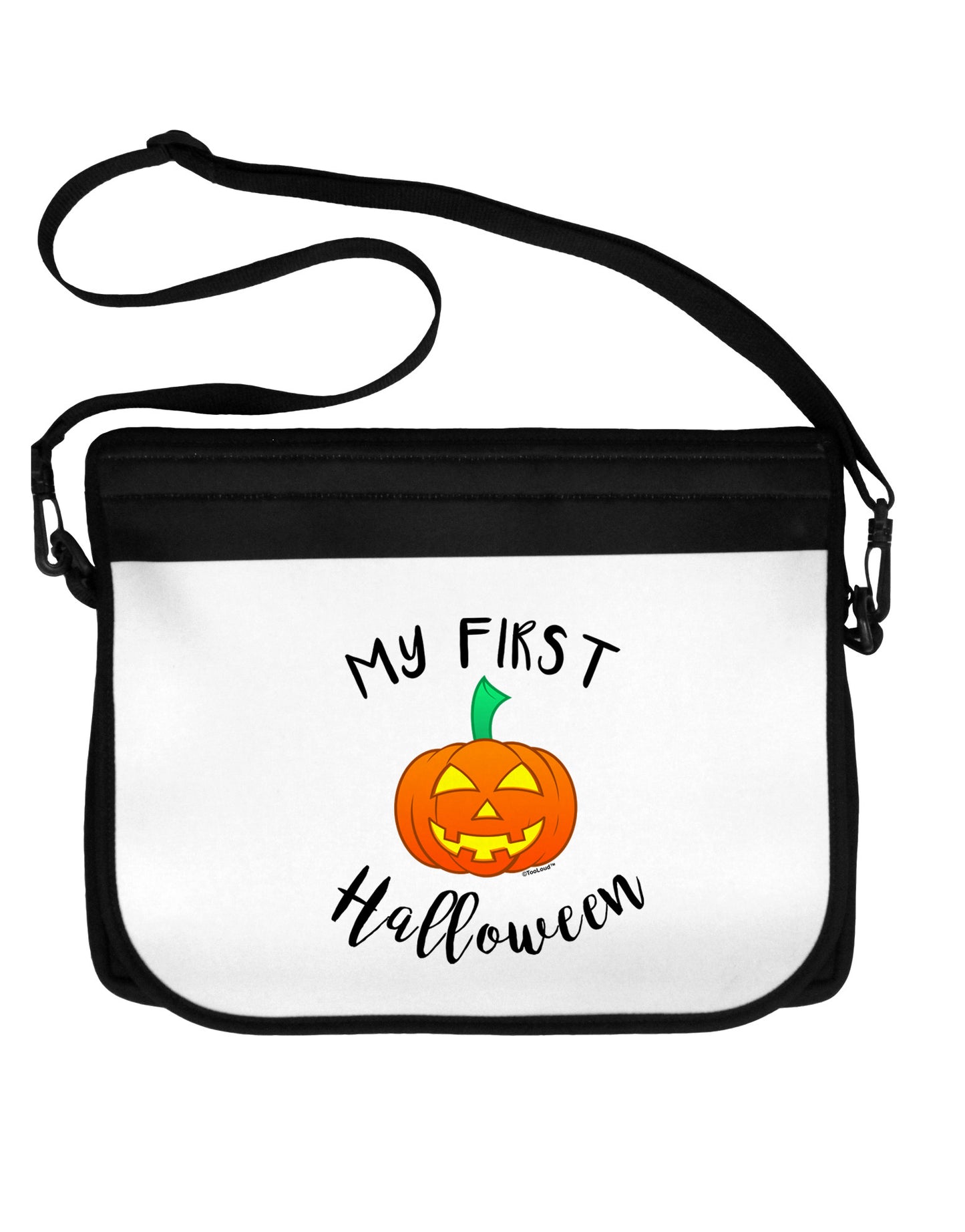 My First Halloween 15" Dark Laptop / Tablet Case Bag by TooLoud-Laptop / Tablet Case Bag-TooLoud-Black-White-15 Inches-Davson Sales