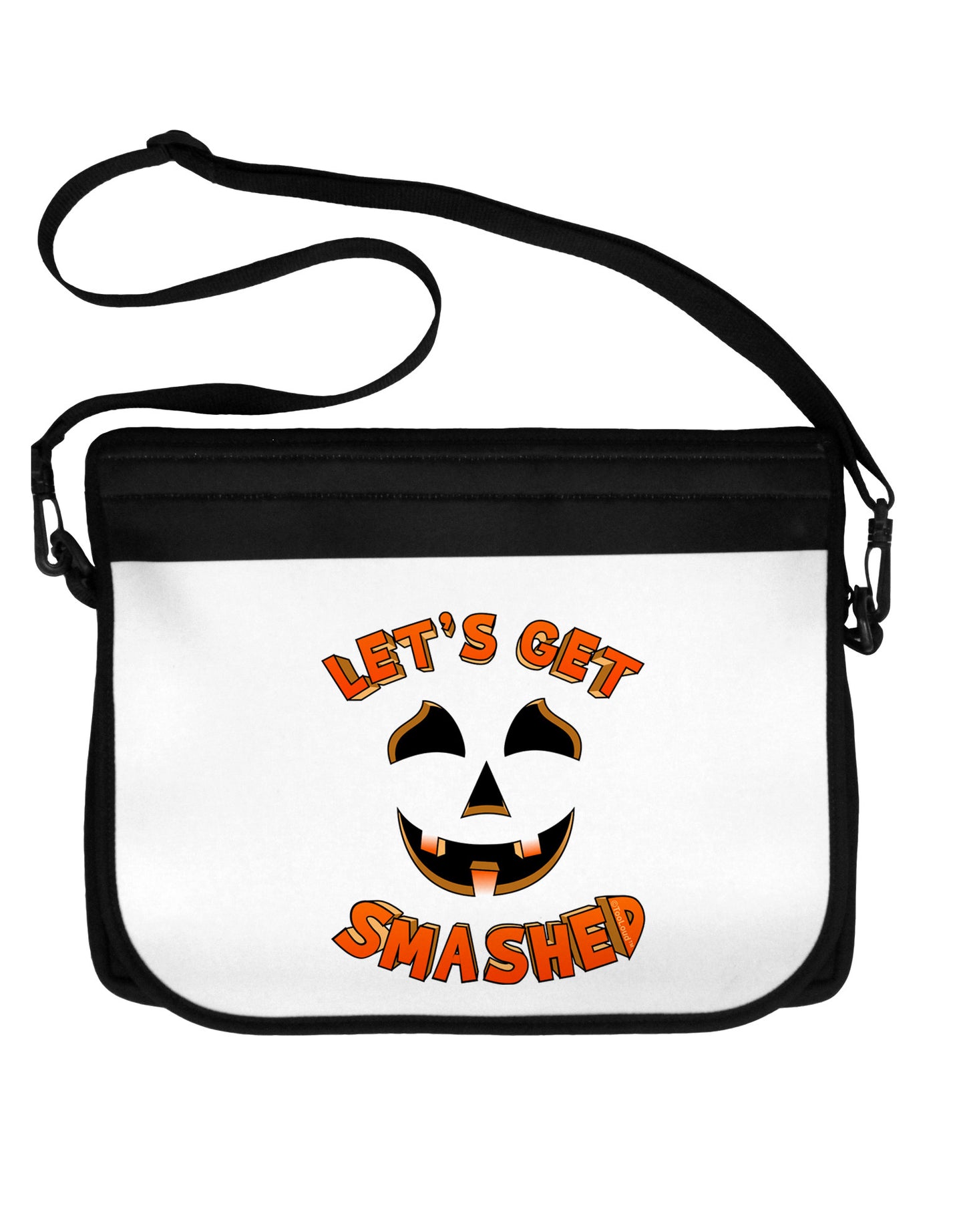 Let's Get Smashed Pumpkin 15" Dark Laptop / Tablet Case Bag by TooLoud-Laptop / Tablet Case Bag-TooLoud-Black-White-15 Inches-Davson Sales