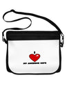 I Heart My Awesome Wife Neoprene Laptop Shoulder Bag by TooLoud-TooLoud-Black-White-15 Inches-Davson Sales