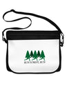 Run Forest Run Funny Neoprene Laptop Shoulder Bag by TooLoud-TooLoud-Black-White-15 Inches-Davson Sales