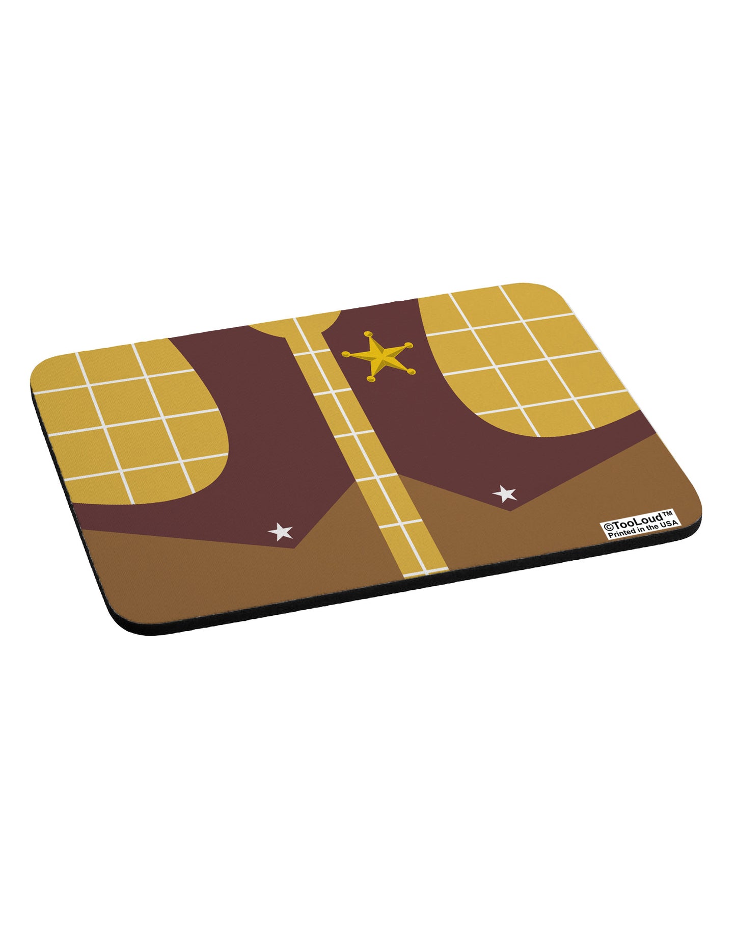 Cowboy Yellow AOP Mousepad All Over Print-TooLoud-White-Davson Sales