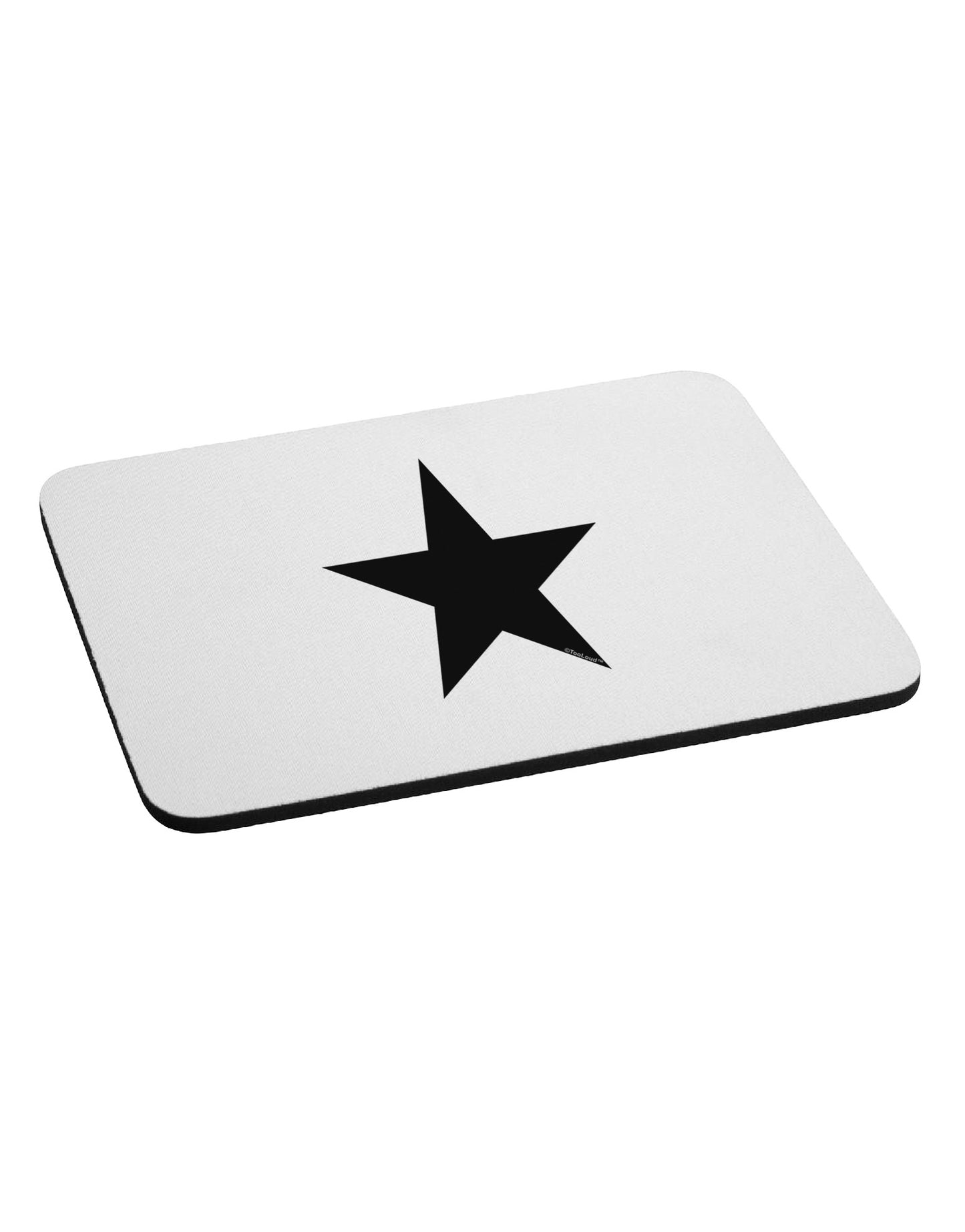 Black Star Mousepad-Mousepads-TooLoud-Davson Sales