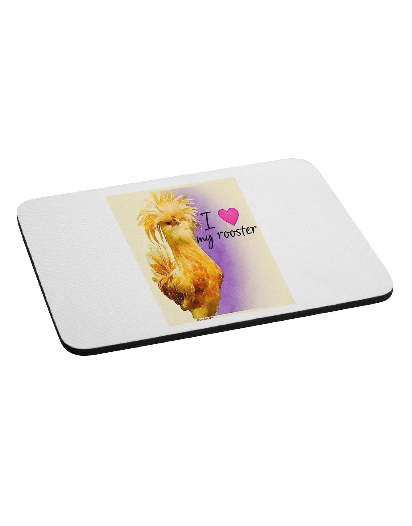 I Heart My Rooster Mousepad-Mousepads-TooLoud-Davson Sales
