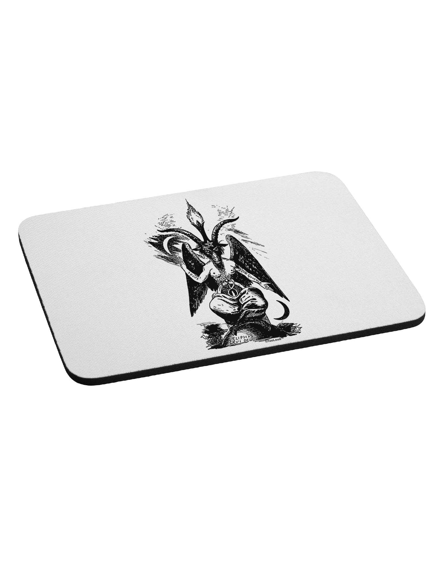 Baphomet Illustration Mousepad by TooLoud-TooLoud-White-Davson Sales