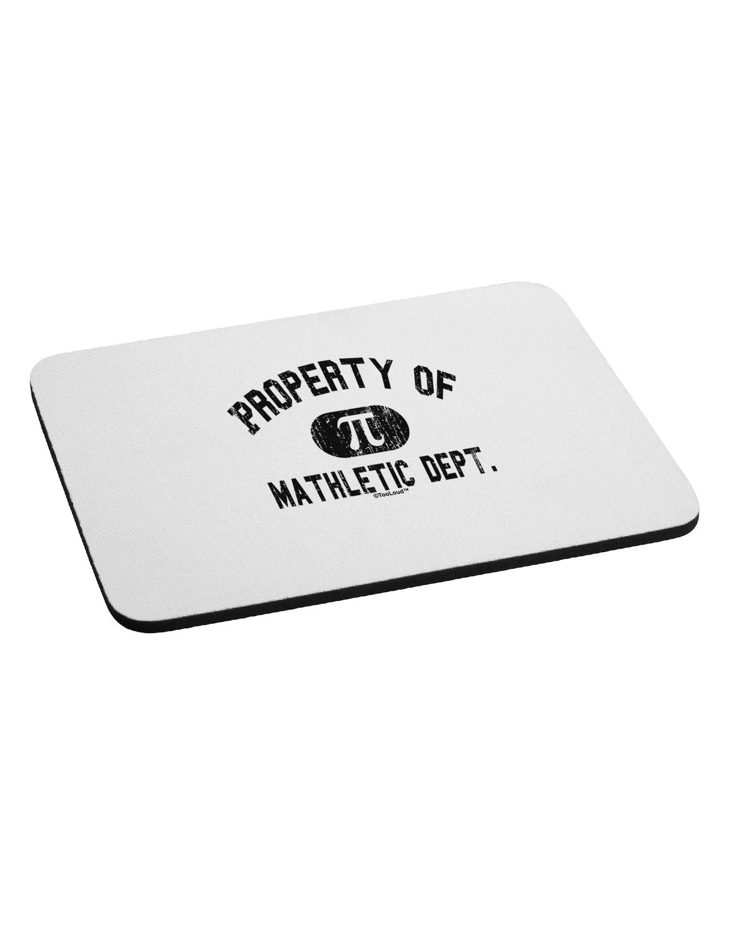 Mathletic Department Distressed Mousepad by TooLoud-TooLoud-White-Davson Sales