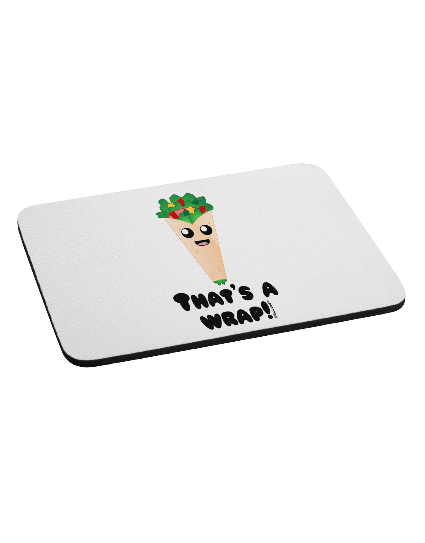 Thats A Wrap Cute Wrap Mousepad-TooLoud-White-Davson Sales