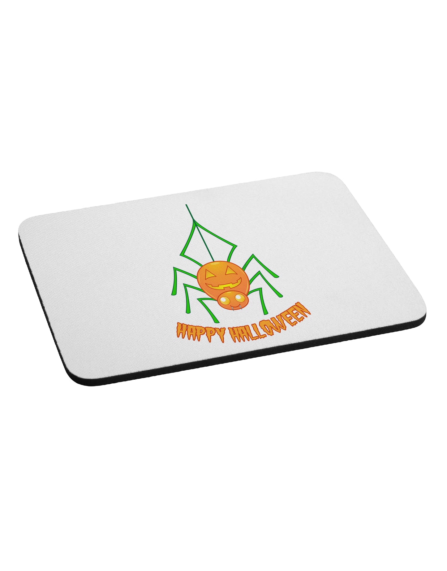 Cute Pumpkin Spider - Happy Halloween Mousepad-TooLoud-White-Davson Sales