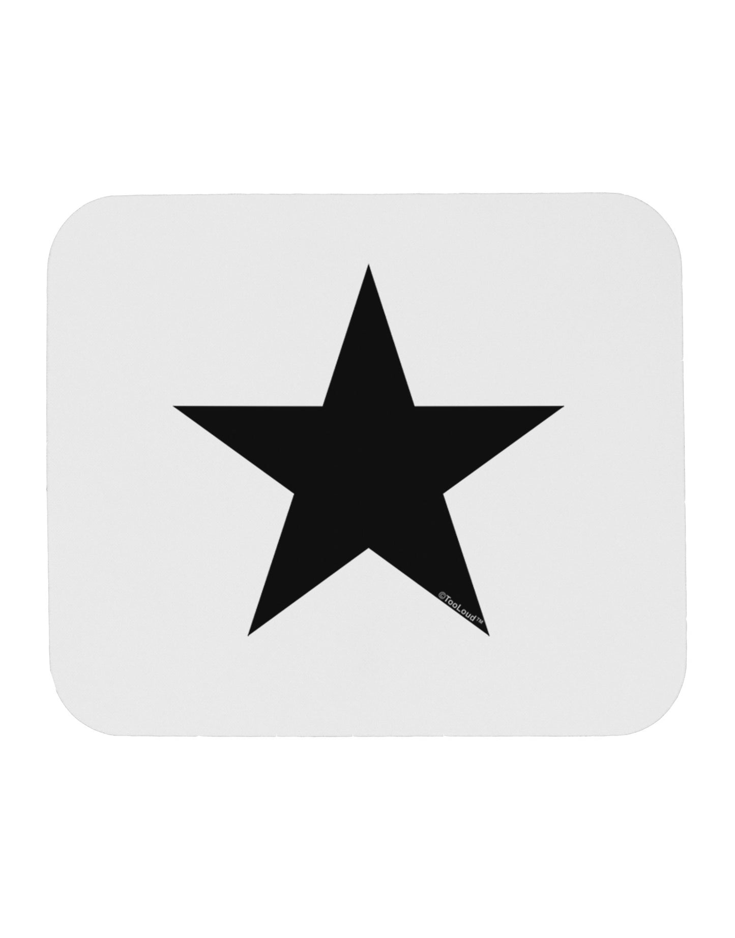 Black Star Mousepad-Mousepads-TooLoud-Davson Sales