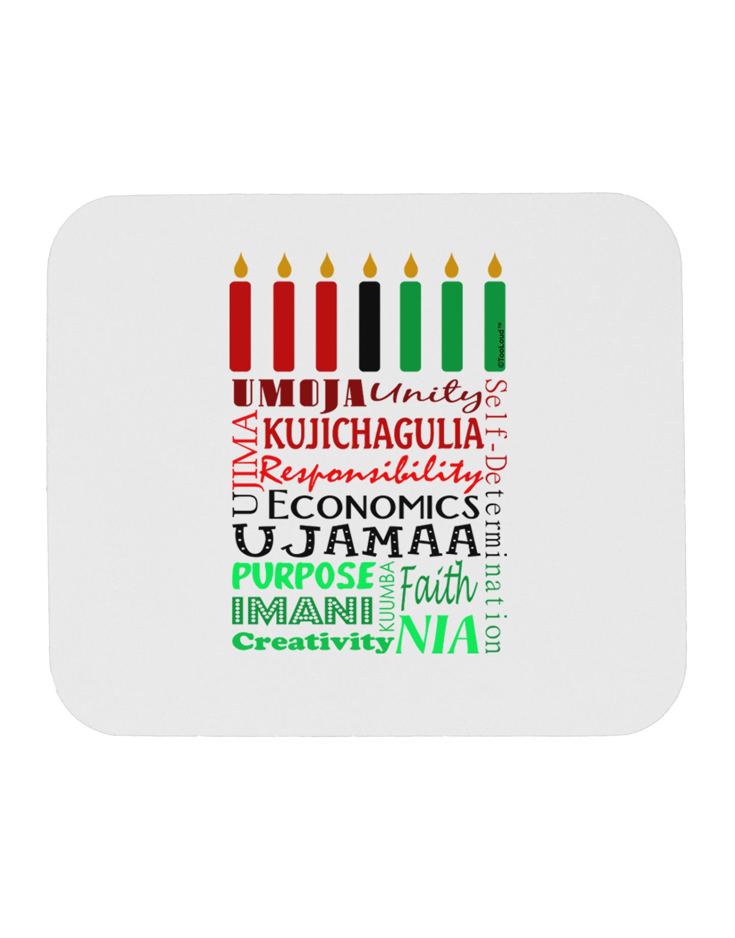 7 Principles Box Mousepad-TooLoud-White-Davson Sales