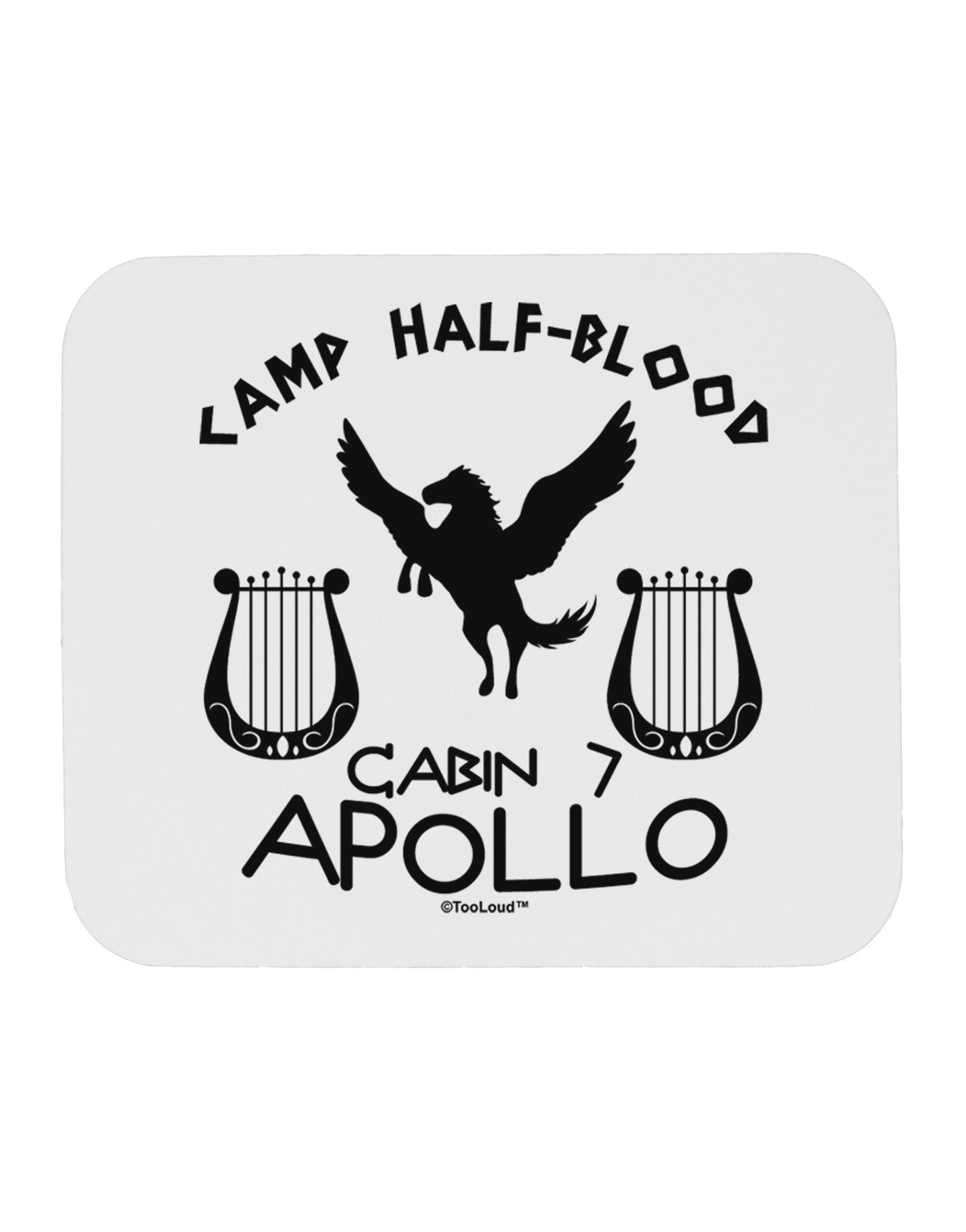 Cabin 7 Apollo Camp Half Blood Mousepad-TooLoud-White-Davson Sales