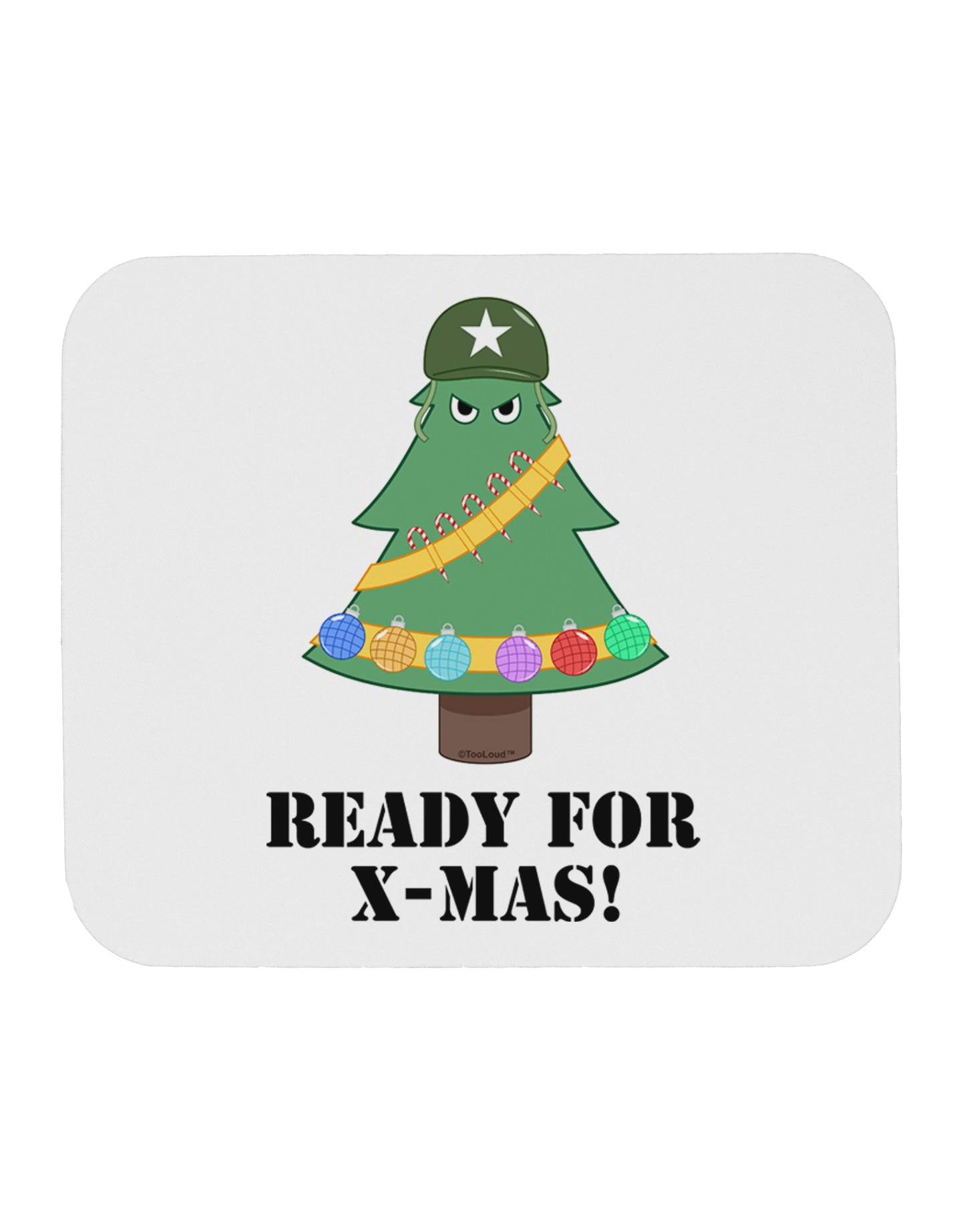 Christmas Tree - Ready for X-Mas Mousepad-TooLoud-White-Davson Sales