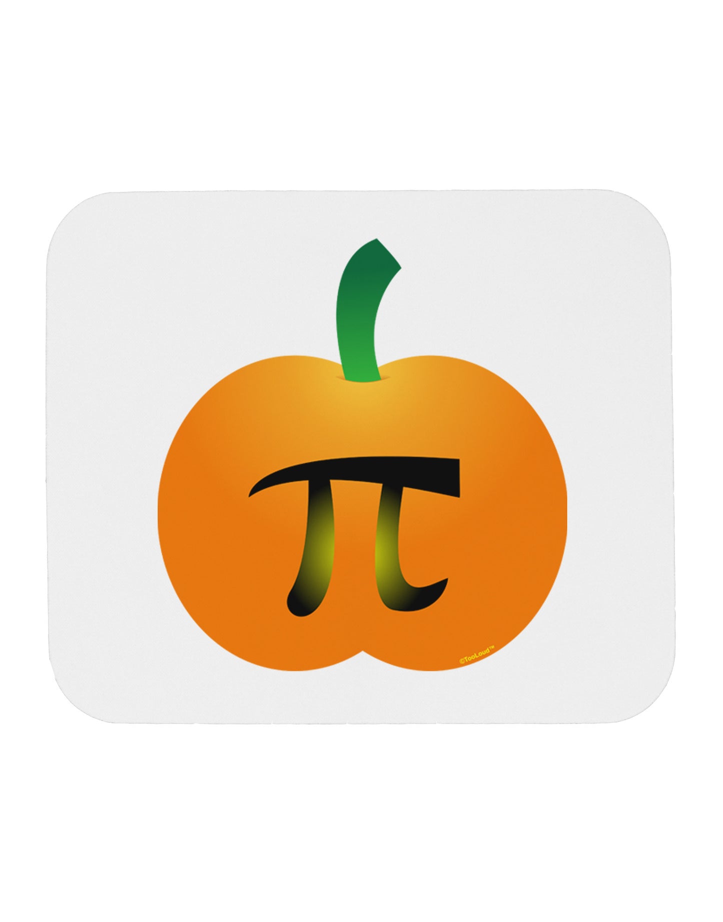 Pumpkin Pi Pumpkin Pie Thanksgiving Mousepad-TooLoud-White-Davson Sales