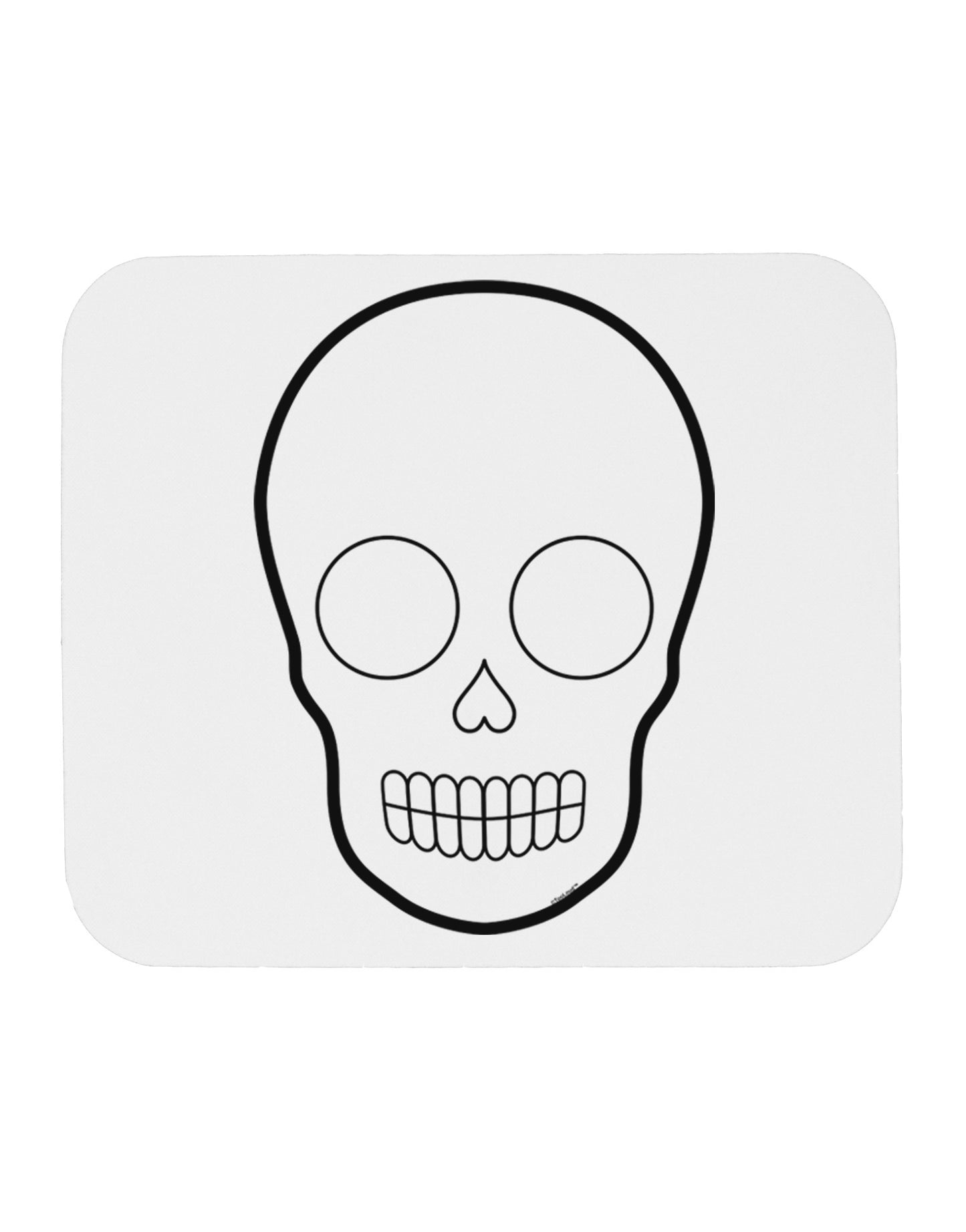 Design Your Own Day of the Dead Calavera Mousepad-TooLoud-White-Davson Sales