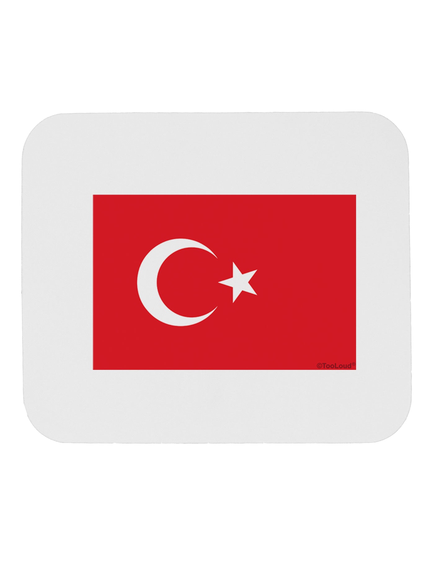 Turkey Flag Mousepad by TooLoud-TooLoud-White-Davson Sales