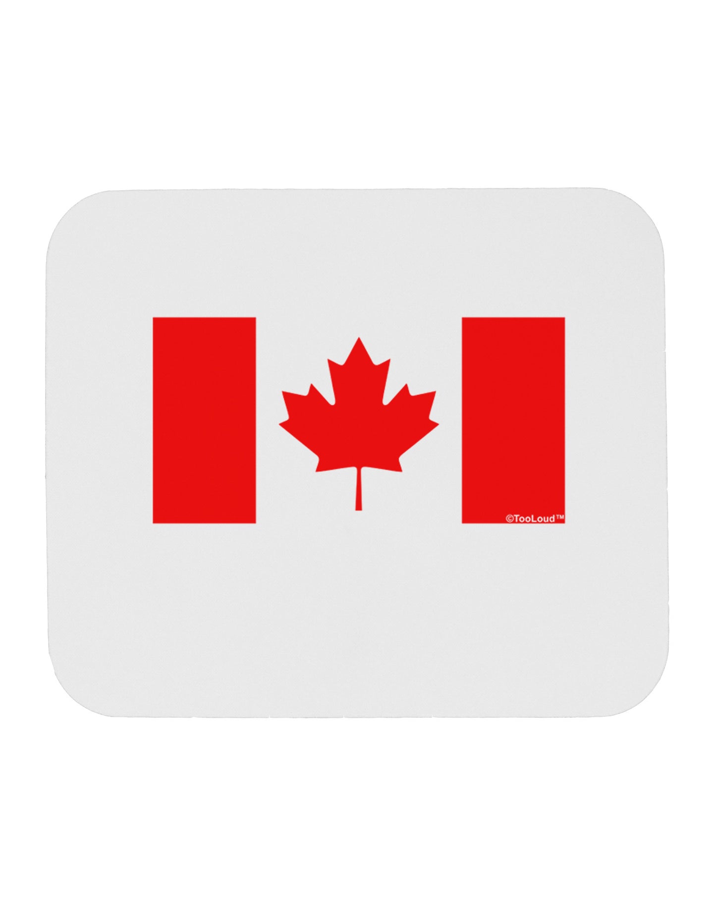Canadian Flag Maple Leaf Colors Mousepad-TooLoud-White-Davson Sales