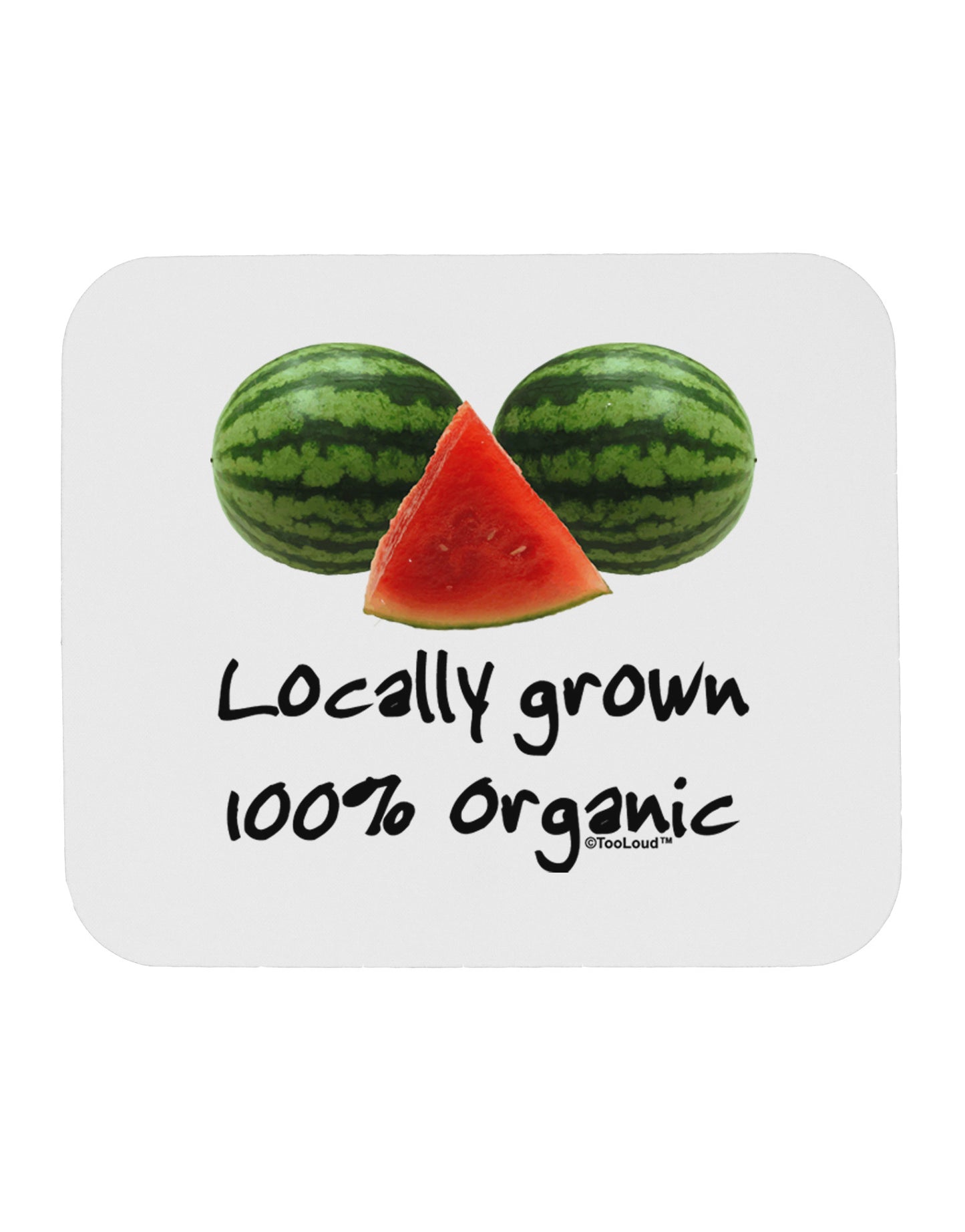 Locally Grown Organic Melons Mousepad-TooLoud-White-Davson Sales