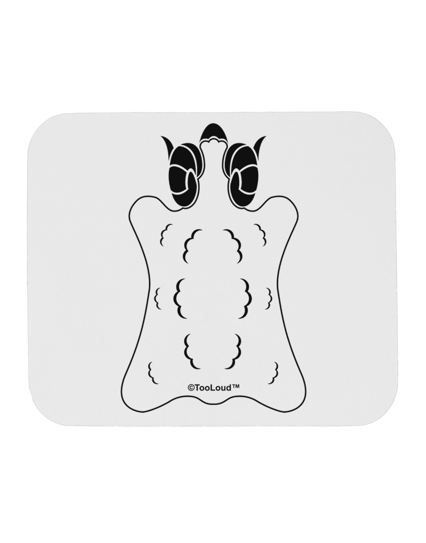 Golden Fleece Black and White Design Mousepad by TooLoud-TooLoud-White-Davson Sales
