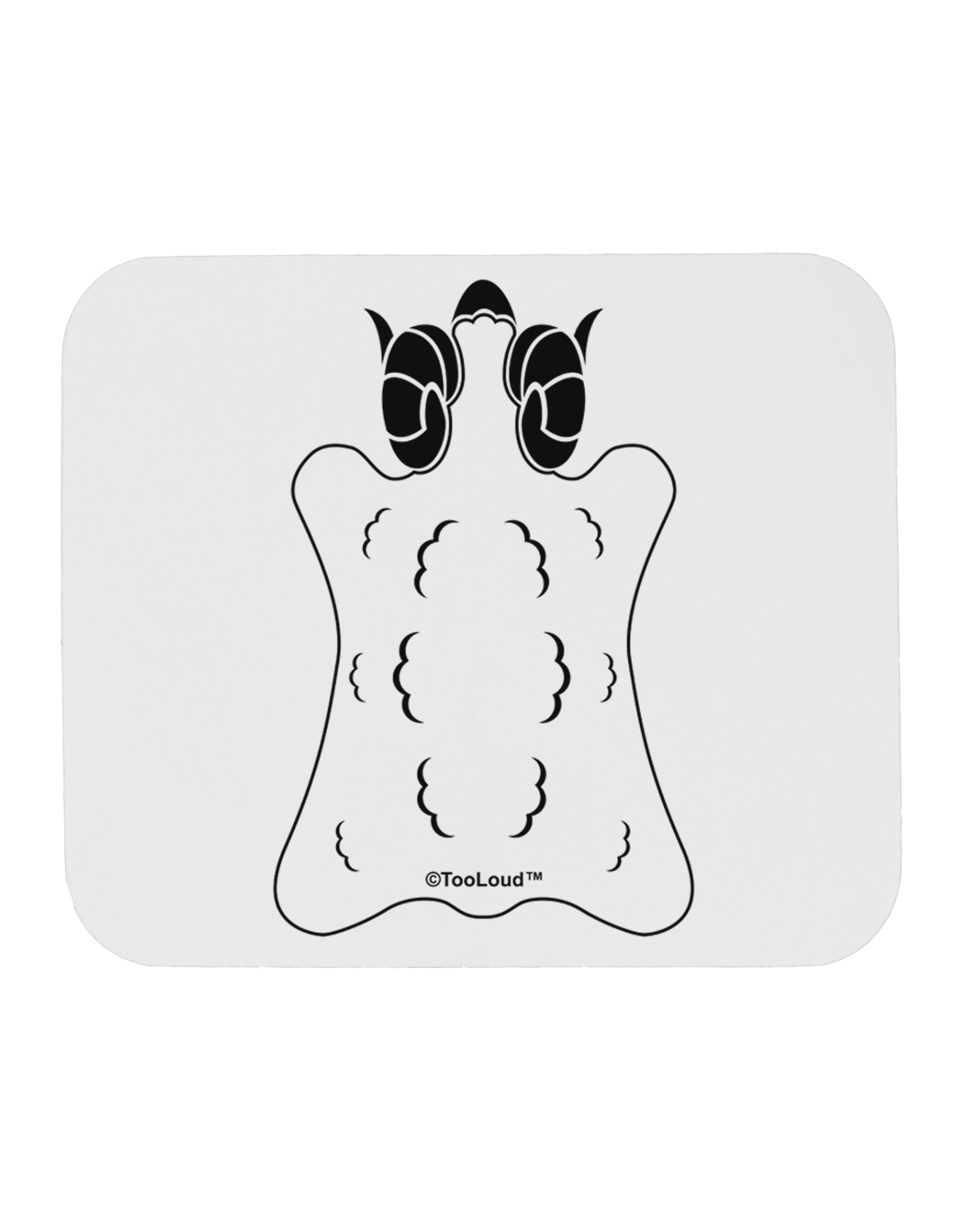 Golden Fleece Black and White Design Mousepad by TooLoud-TooLoud-White-Davson Sales