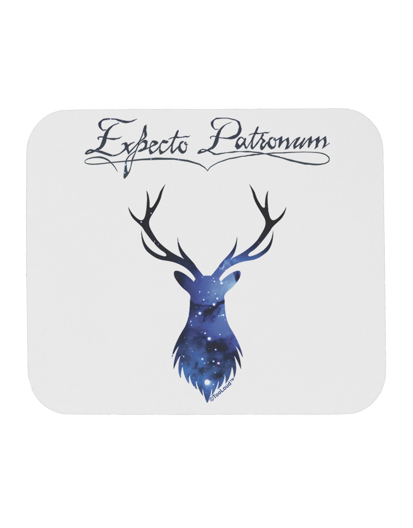 Expecto Patronum Space Stag Mousepad-TooLoud-White-Davson Sales