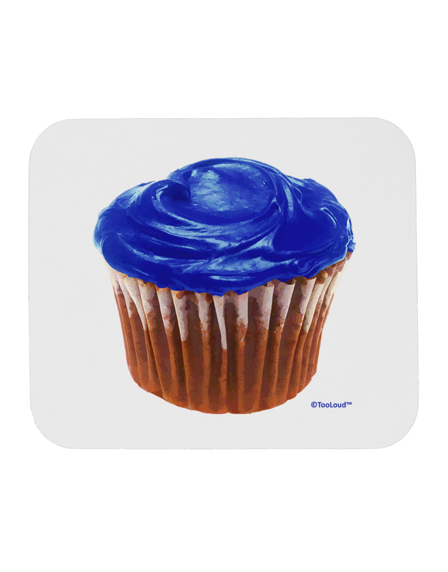 Giant Bright Blue Cupcake Mousepad by TooLoud-TooLoud-White-Davson Sales