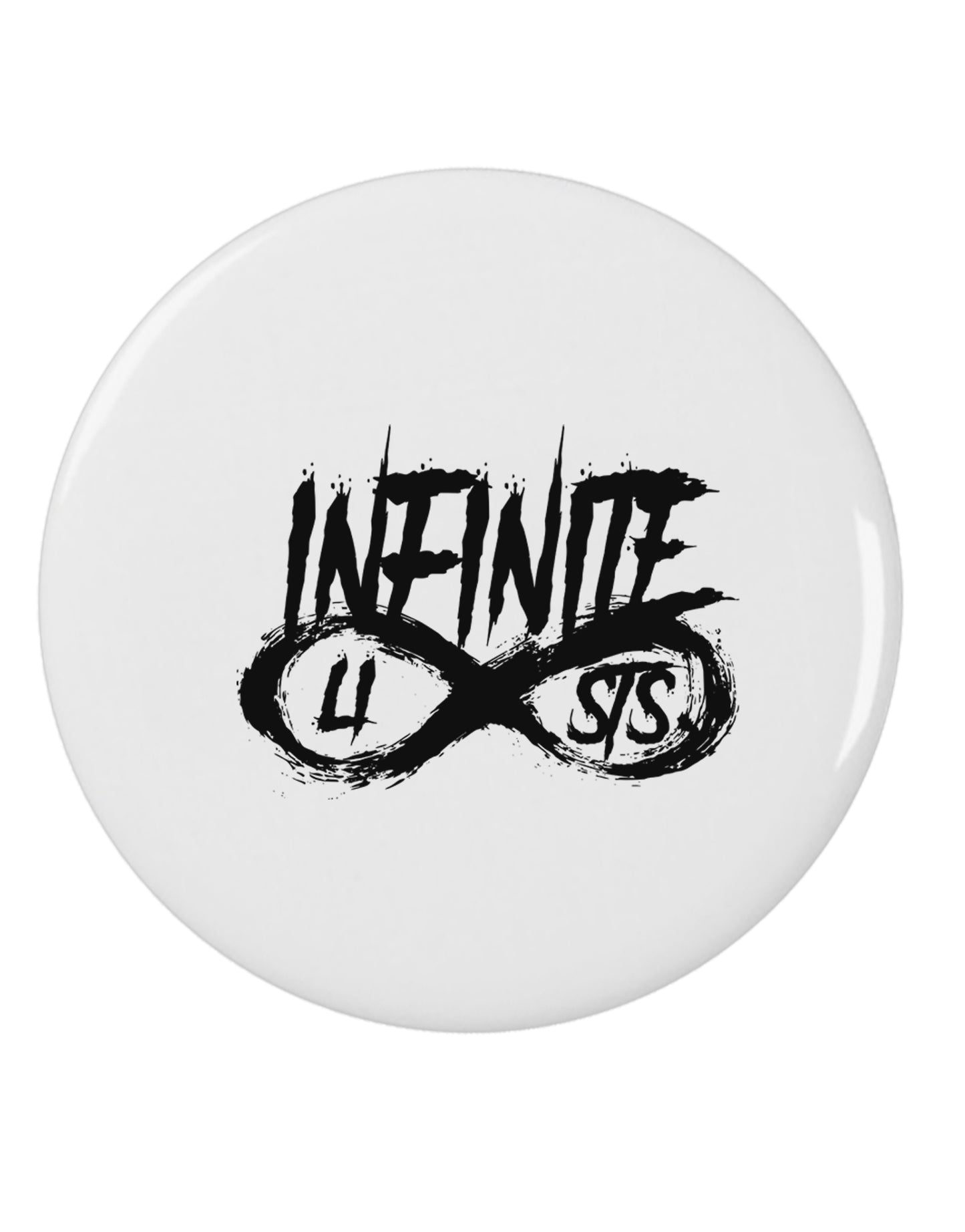 Infinite Lists 2.25" Round Pin Button by TooLoud-TooLoud-White-2.25in-Davson Sales