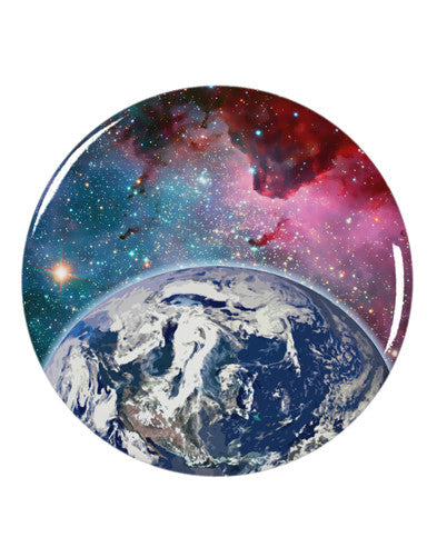 Fantasy Galactic Earth All Over 2.25" Round Pin Button All Over Print by TooLoud-Round Pin Button-TooLoud-White-2.25in-Davson Sales
