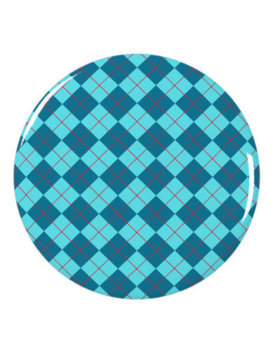 Blue Argyle AOP 2.25" Round Pin Button All Over Print by TooLoud-Round Pin Button-TooLoud-White-2.25in-Davson Sales