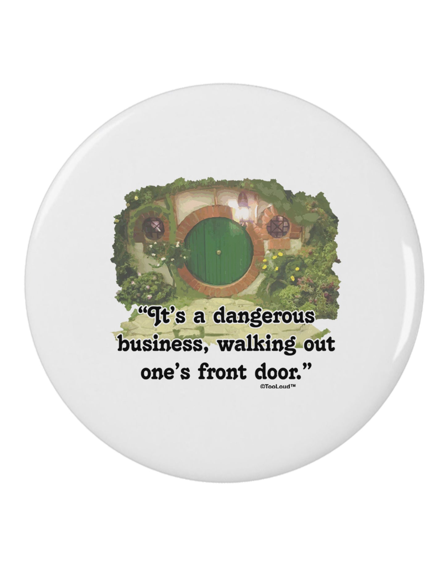 Dangerous Business 2.25" Round Pin Button-Round Pin Button-TooLoud-White-2.25in-Davson Sales