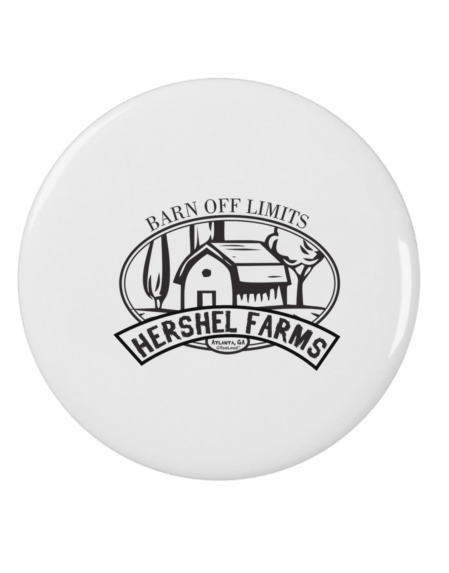Hershel Farms 2.25" Round Pin Button by TooLoud-TooLoud-White-2.25in-Davson Sales