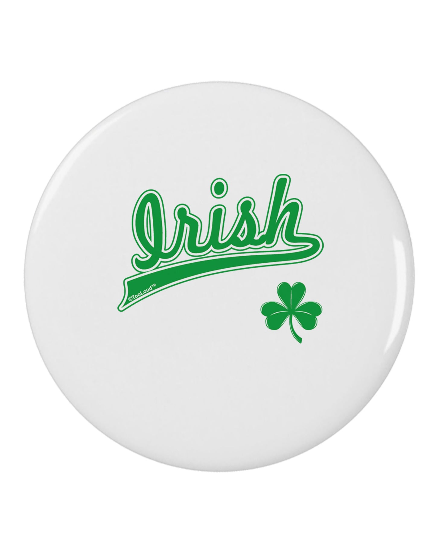 Irish Jersey 2.25" Round Pin Button-Round Pin Button-TooLoud-White-2.25in-Davson Sales