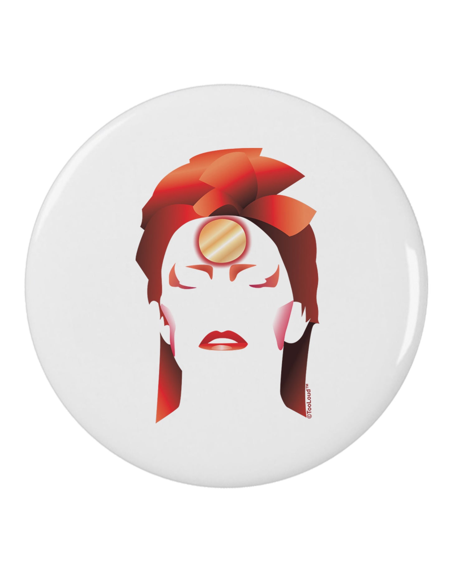The Zig 2.25" Round Pin Button-Round Pin Button-TooLoud-White-2.25in-Davson Sales