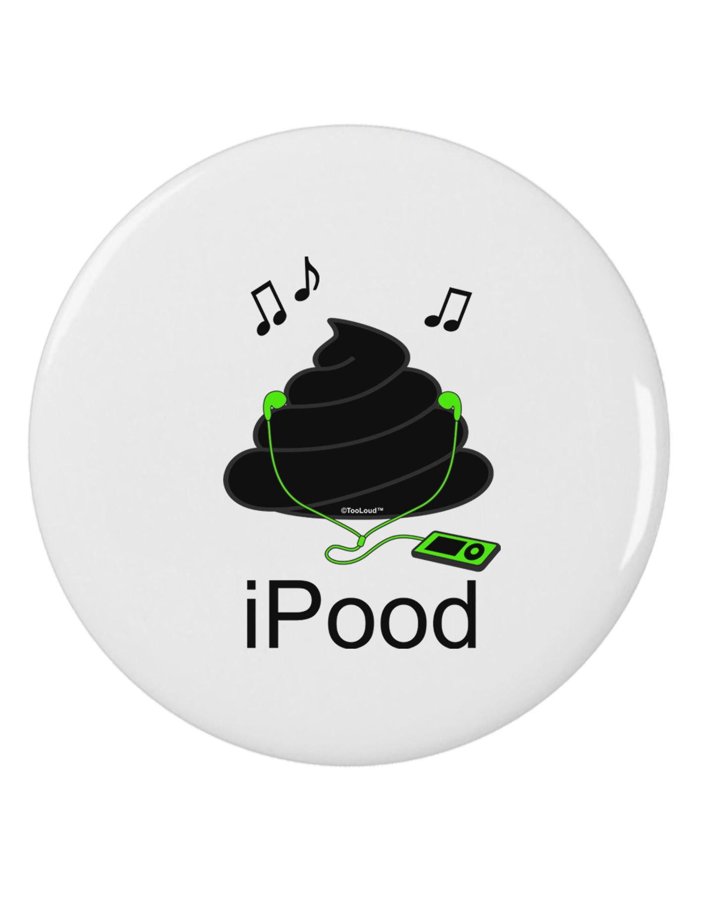 iPood 2.25" Round Pin Button by TooLoud-Round Pin Button-TooLoud-White-2.25in-Davson Sales