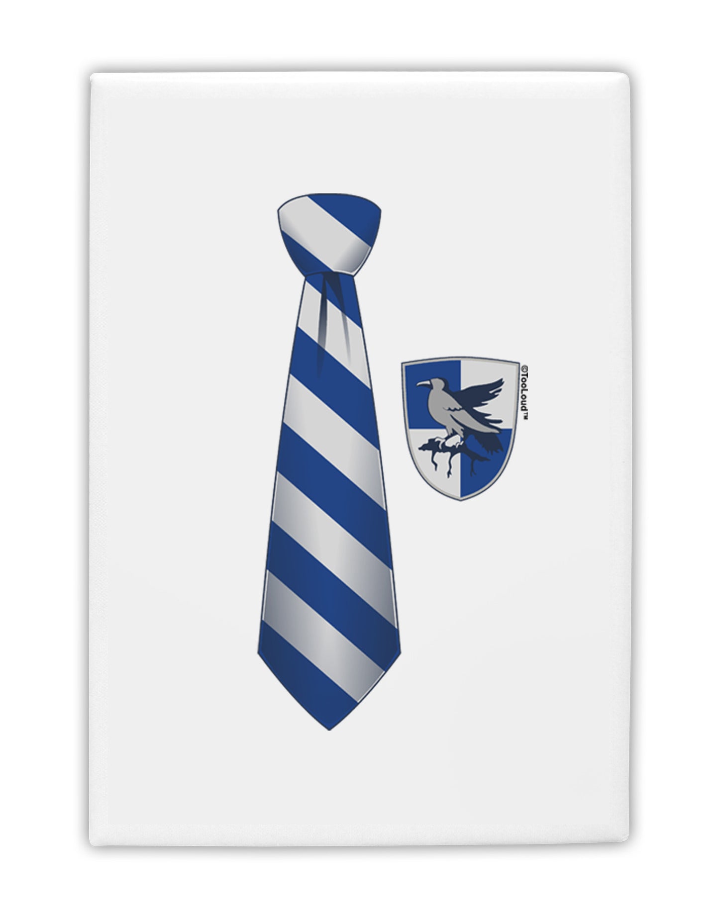 Wizard Tie Blue and Silver Fridge Magnet 2"x3-Fridge Magnet-TooLoud-White-Davson Sales