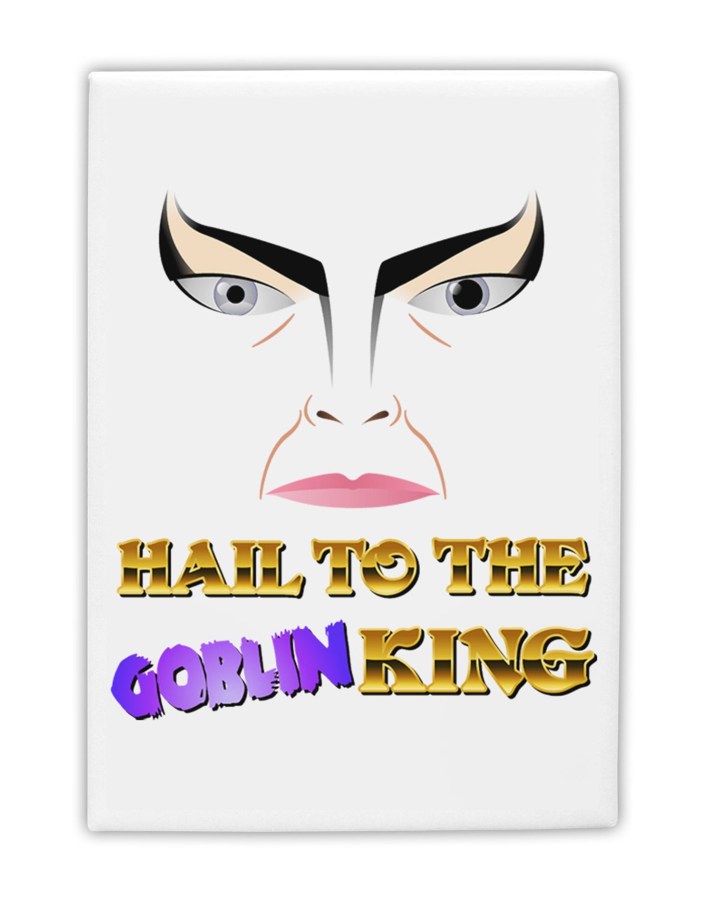 Hail to the Goblin King Fridge Magnet 2"x3-Fridge Magnet-TooLoud-White-Davson Sales