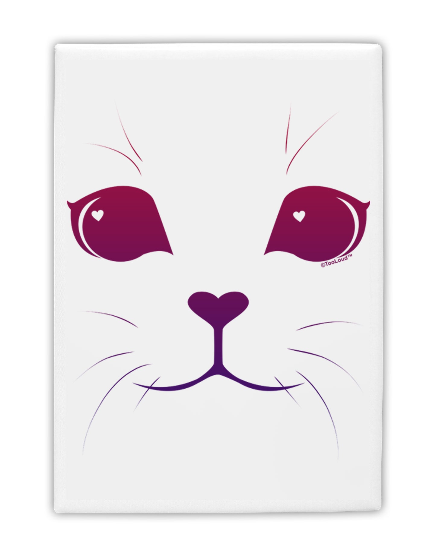 Heart Kitten Fridge Magnet 2"x3 by TooLoud-Fridge Magnet-TooLoud-White-Davson Sales