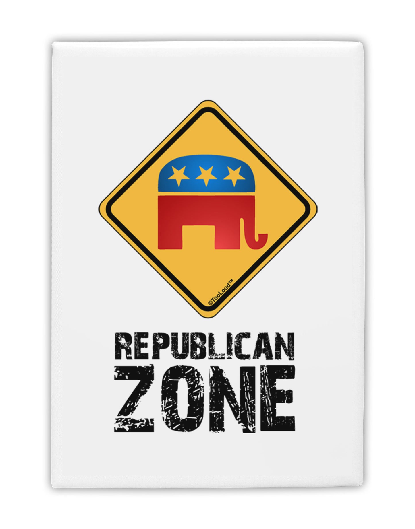 Republican Zone Fridge Magnet 2"x3-Fridge Magnet-TooLoud-White-Davson Sales