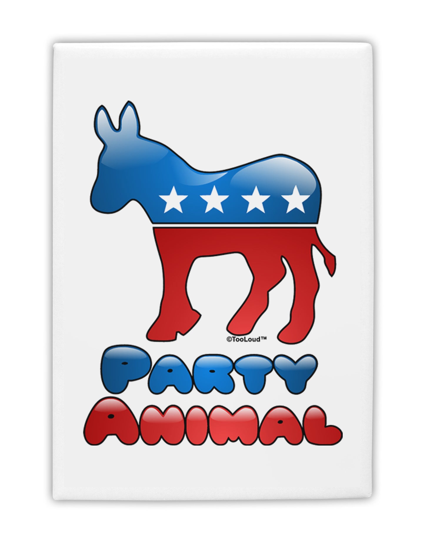 Democrat Party Animal Fridge Magnet 2"x3-Fridge Magnet-TooLoud-White-Davson Sales