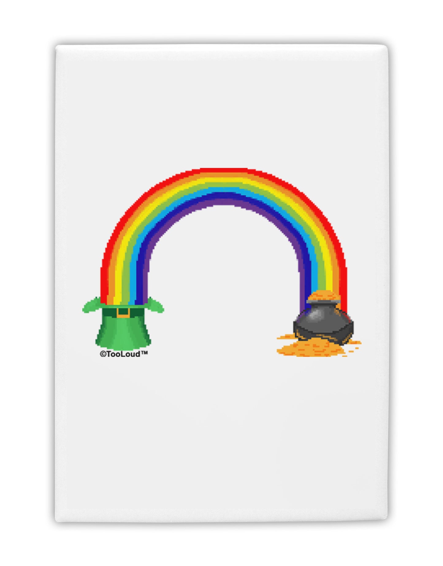 Pixel Pot of Gold Fridge Magnet 2"x3-Fridge Magnet-TooLoud-White-Davson Sales