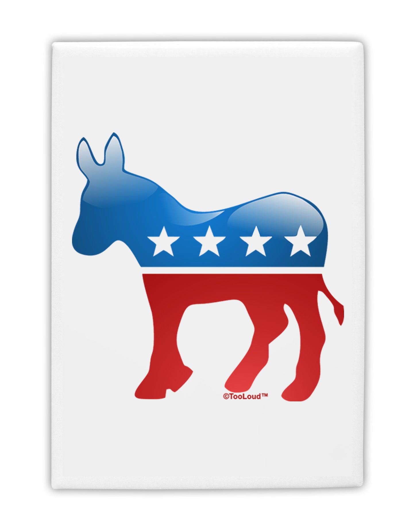 Democrat Bubble Symbol Fridge Magnet 2"x3-Fridge Magnet-TooLoud-White-Davson Sales