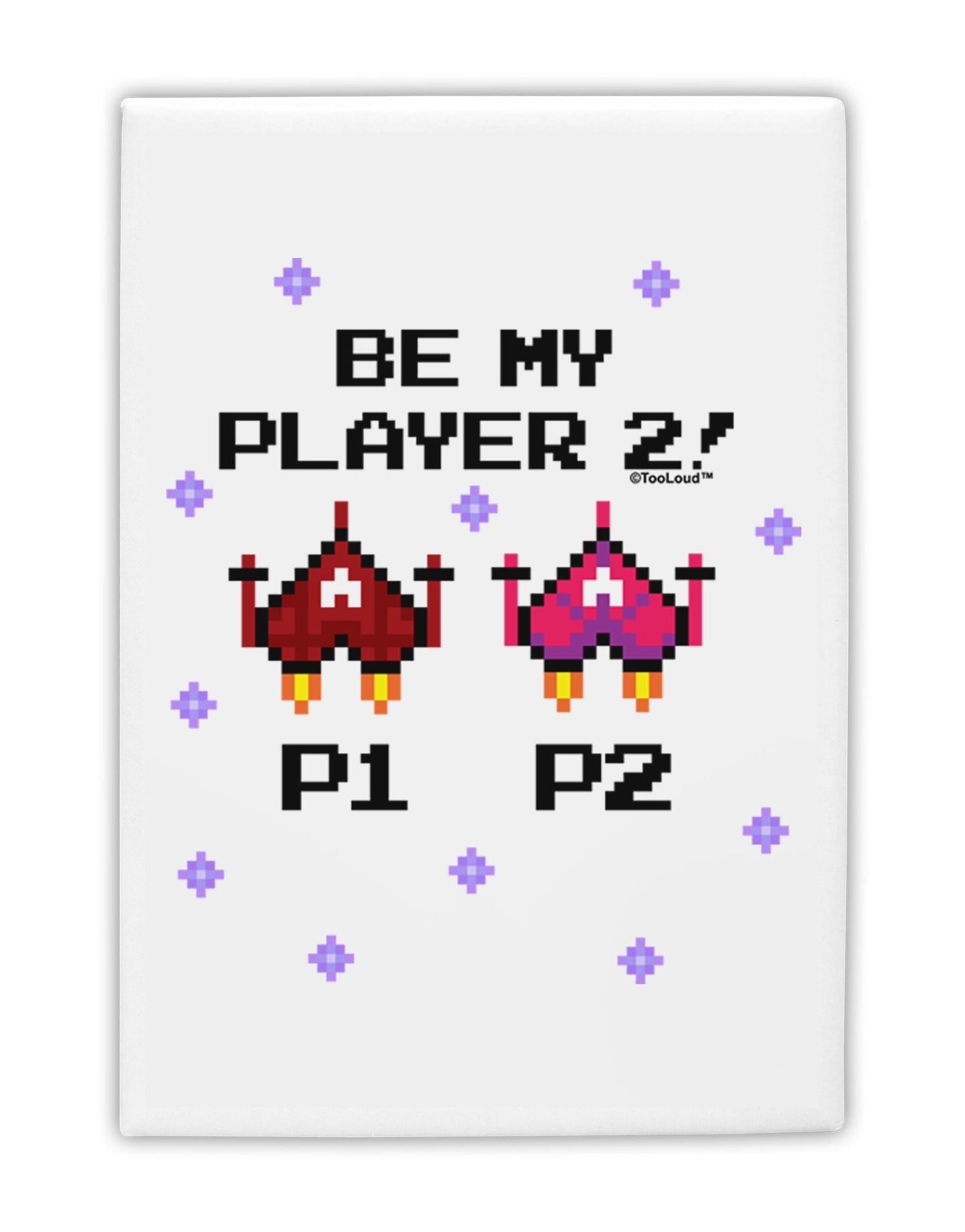 Be My Player 2 Fridge Magnet 2"x3-Fridge Magnet-TooLoud-White-Davson Sales