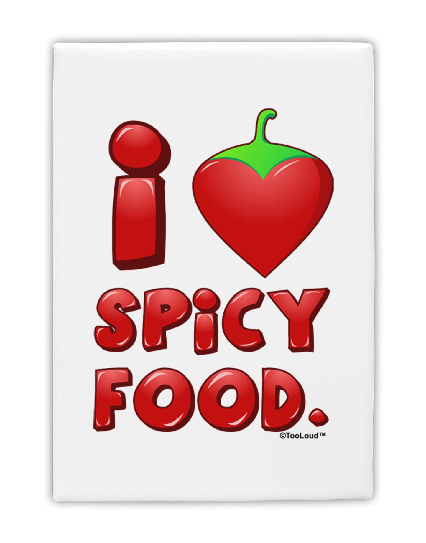 I Heart Spicy Food Fridge Magnet 2"x3-Fridge Magnet-TooLoud-White-Davson Sales