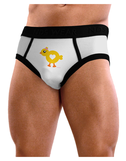 Cute Chick with Bow Mens NDS Wear Briefs Underwear by TooLoud-Mens Briefs-NDS Wear-White-Small-Davson Sales
