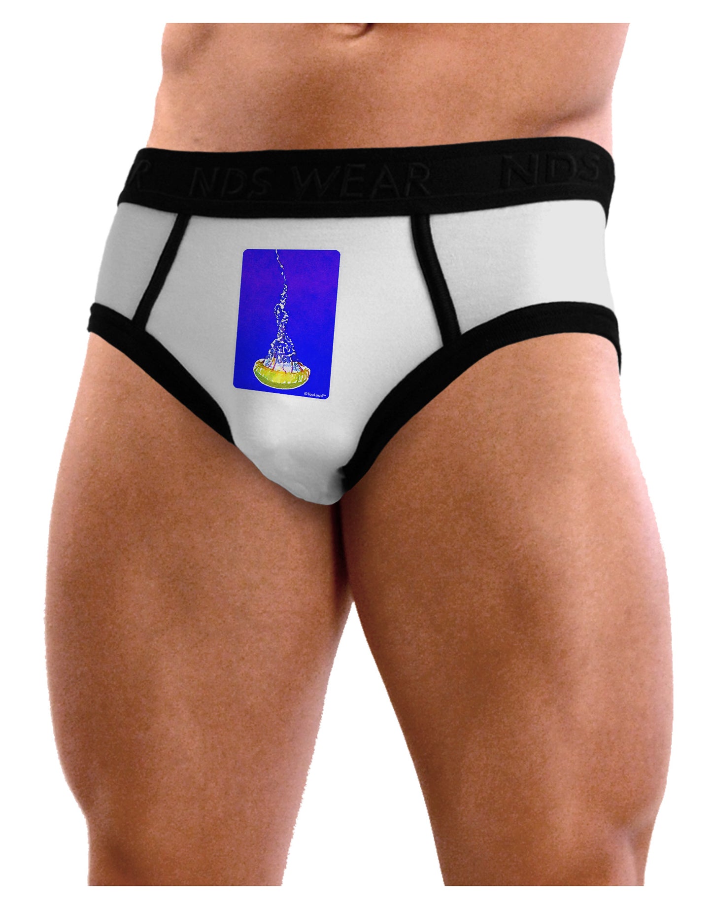 Solo Jellyfish Watercolor Mens NDS Wear Briefs Underwear-Mens Briefs-NDS Wear-White-Small-Davson Sales