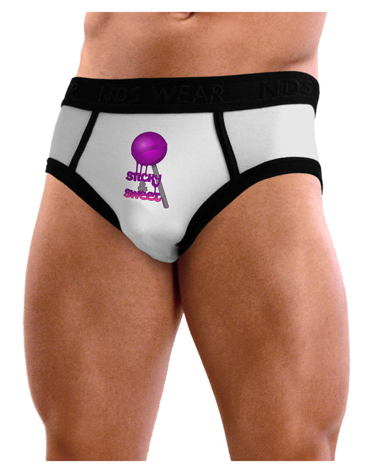 Sticky & Sweet Lollipop Mens NDS Wear Briefs Underwear-Mens Briefs-NDS Wear-White-Small-Davson Sales