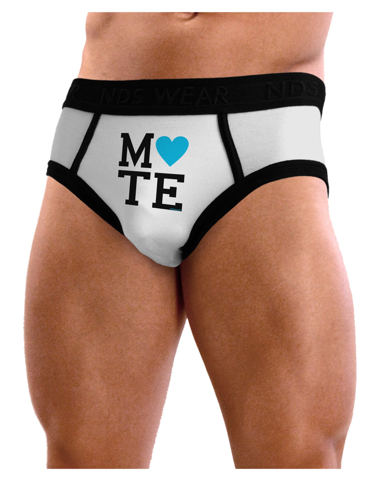Matching Soulmate Design - Mate - Blue Mens NDS Wear Briefs Underwear by TooLoud-Mens Briefs-TooLoud-White-Small-Davson Sales