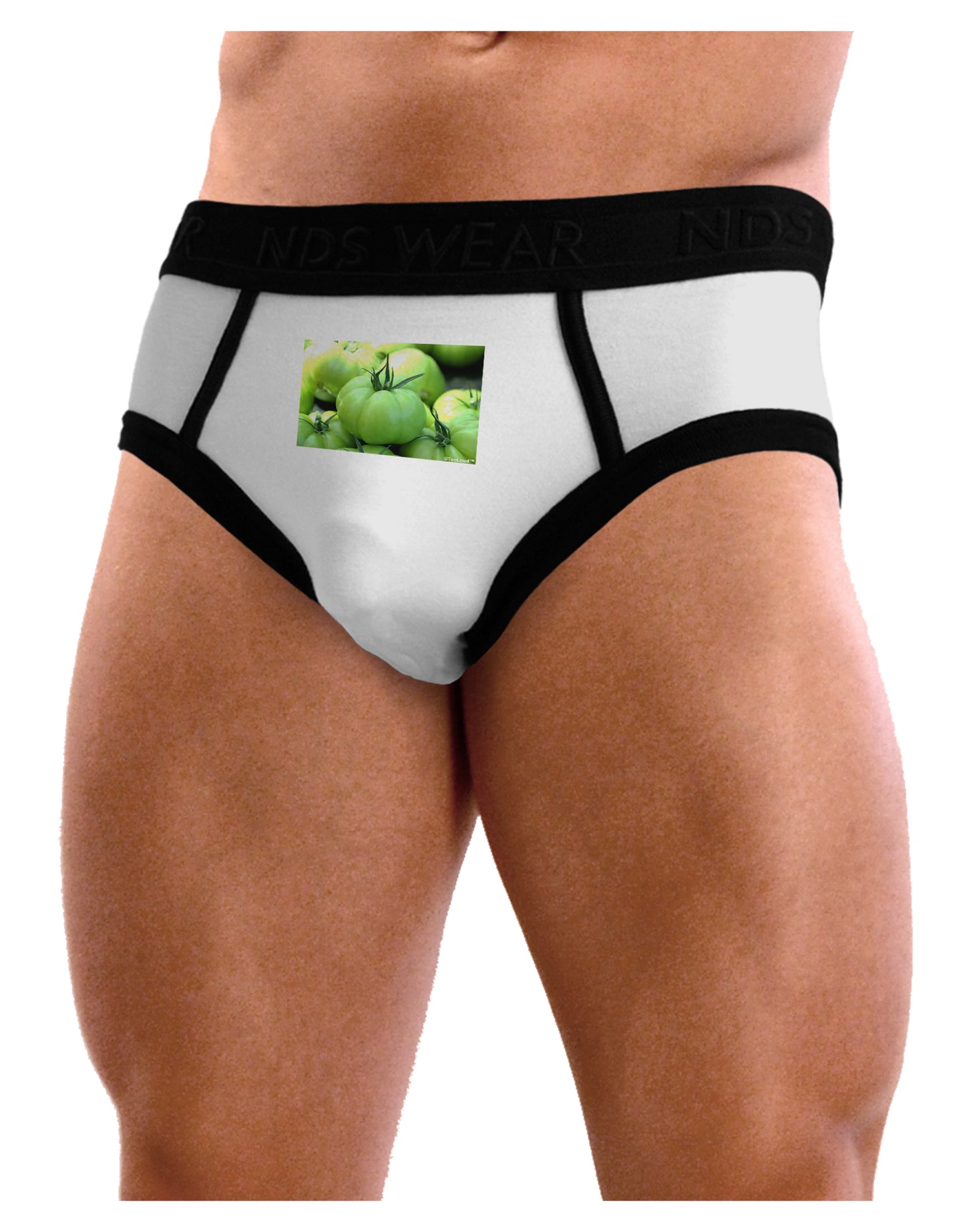 Buy Local - Green Tomatoes Mens NDS Wear Briefs Underwear-Mens Briefs-NDS Wear-White-Small-Davson Sales