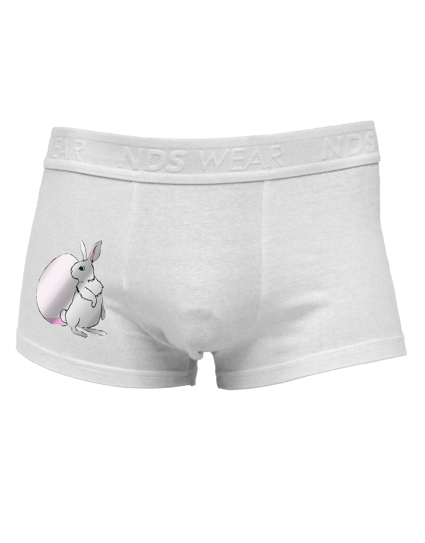 Easter Bunny and Egg Metallic - Silver Side Printed Mens Trunk Underwear by TooLoud-Mens Trunk Underwear-NDS Wear-White-Small-Davson Sales