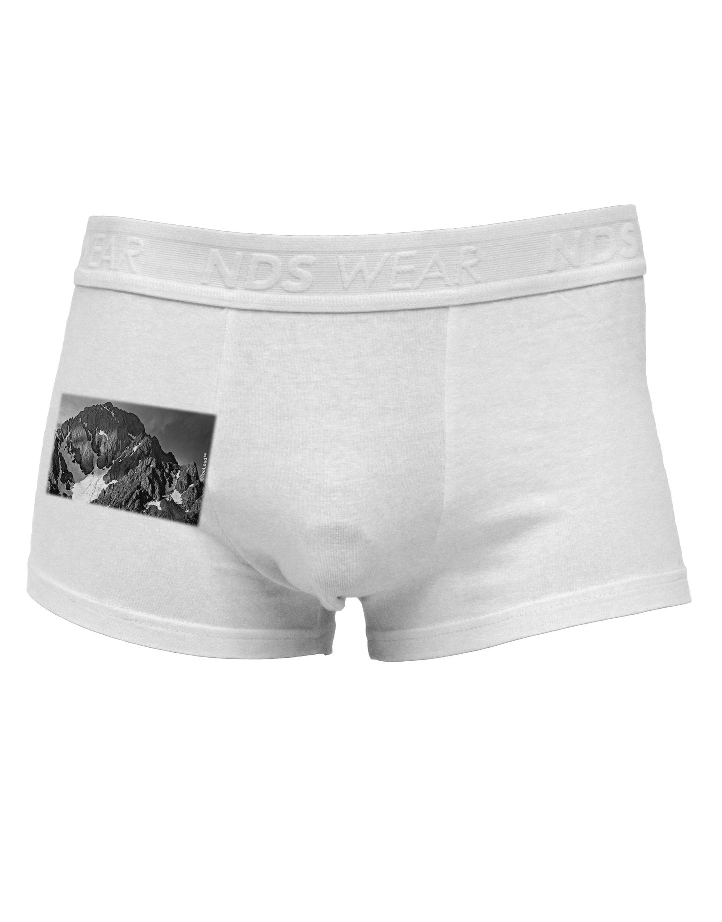 San Juan Mountain Range 2 Side Printed Mens Trunk Underwear-Mens Trunk Underwear-NDS Wear-White-Small-Davson Sales