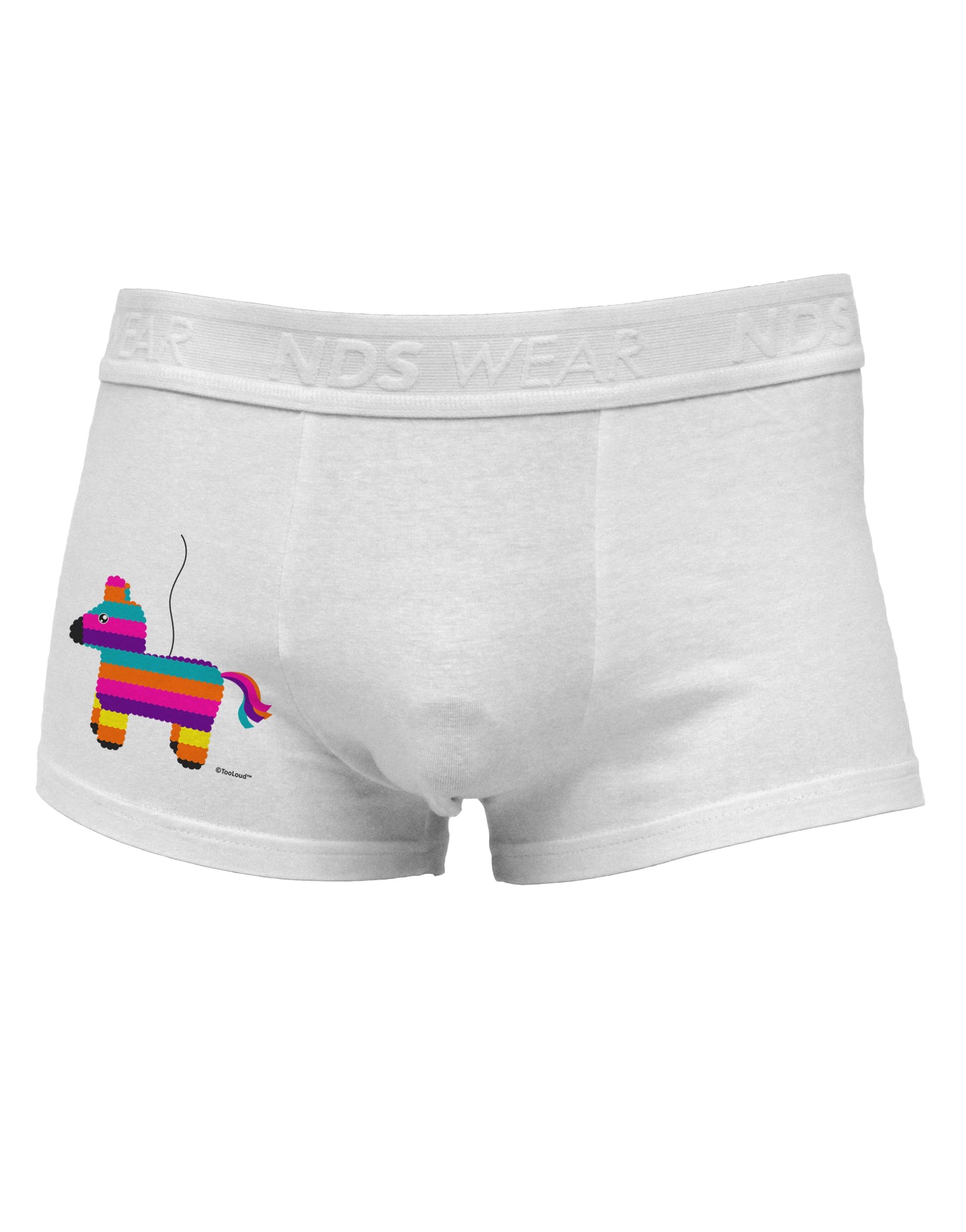 Colorful Hanging Pinata Design Side Printed Mens Trunk Underwear by TooLoud-Mens Trunk Underwear-NDS Wear-White-Small-Davson Sales